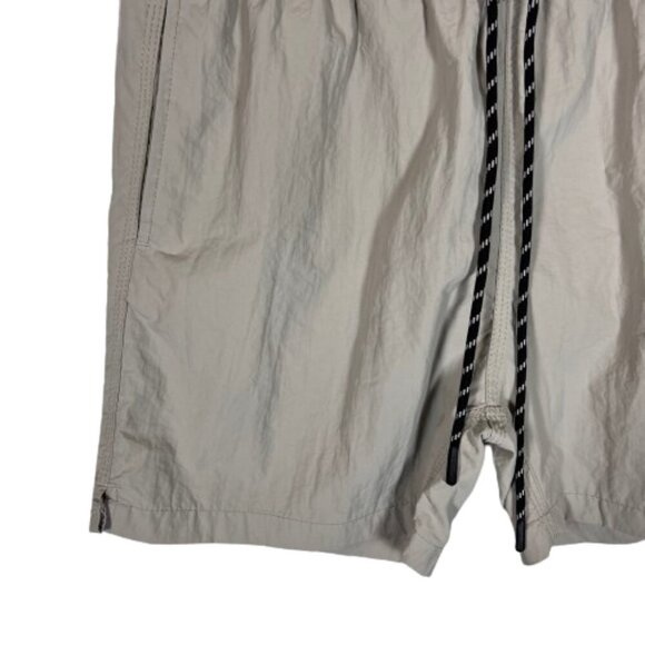 Spicy Tuna Mens Swim Trunks Shorts‎ Elastic Drawstring Waist Taupe Size Medium - Picture 3 of 10